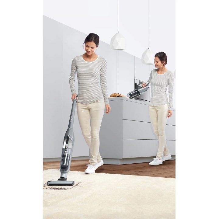 Bosch BCH3P210 stick vacuum/electric broom 2-in-1 stick vacuum AC/Battery Dry Bagless 0.4 L Black Grey