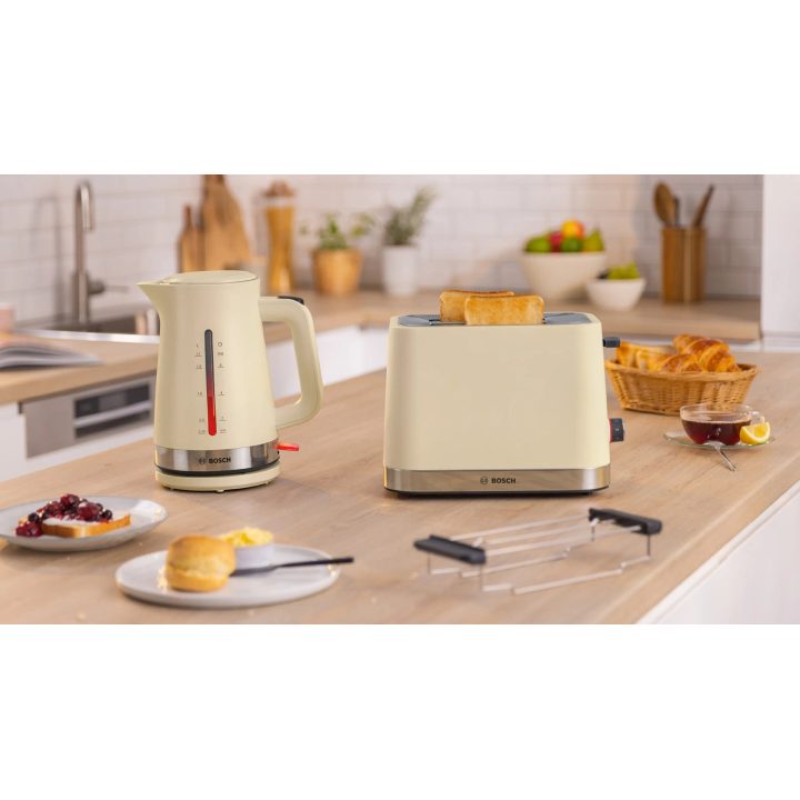Bosch MyMoment electric kettle 1.7 L 2400 W Cream