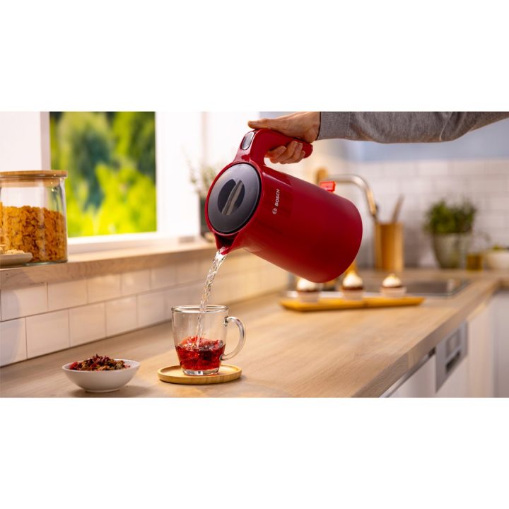Bosch TWK2M164 electric kettle 1.7 L 2400 W Black Grey Red