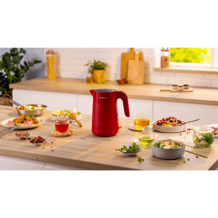 Bosch TWK2M164 electric kettle 1.7 L 2400 W Black Grey Red