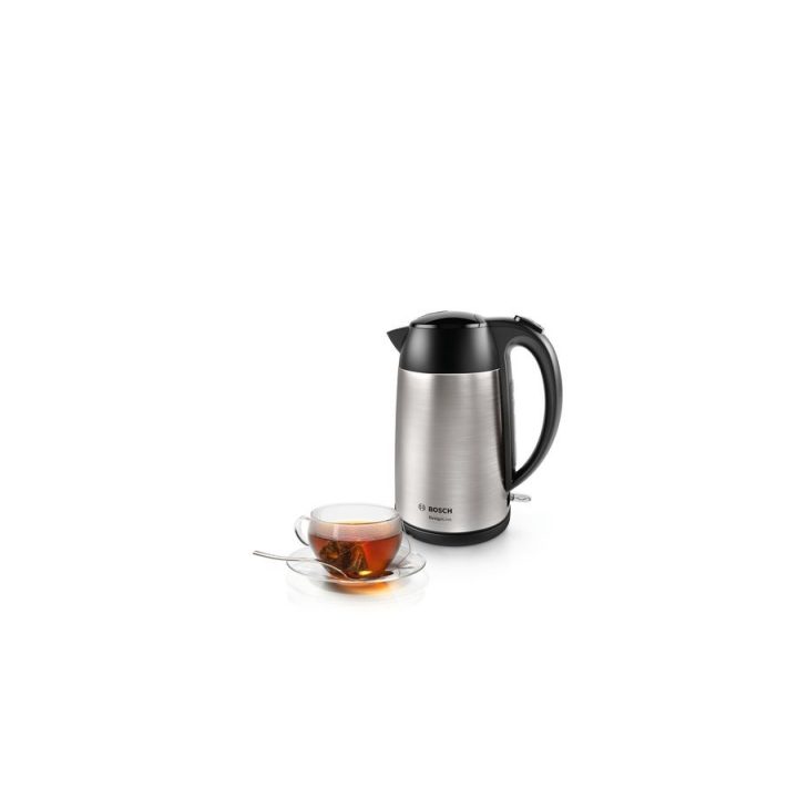 Bosch TWK3P420 electric kettle 1.7 L 2400 W Black Stainless steel