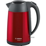 Bosch TWK3P424 electric kettle 1.7 L 2400 W Grey Red