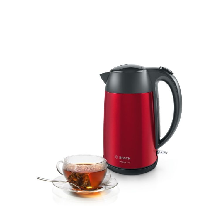 Bosch TWK3P424 electric kettle 1.7 L 2400 W Grey Red