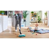 Cordless 2-in-1 hoover vacuuming and mopping Unlimited 7 ProHygienic Aqua White