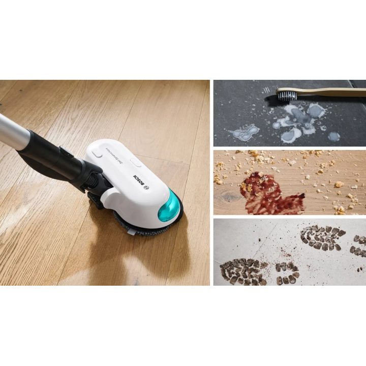 Cordless 2-in-1 hoover vacuuming and mopping Unlimited 7 ProHygienic Aqua White
