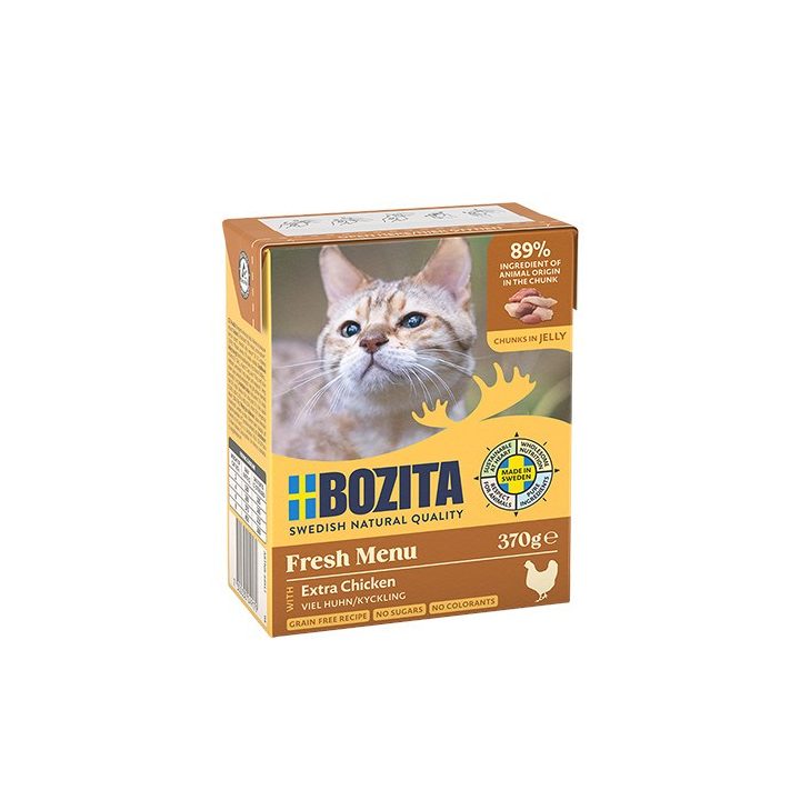 BOZITA Chicken in Jelly - Wet Cat Food - 370 g
