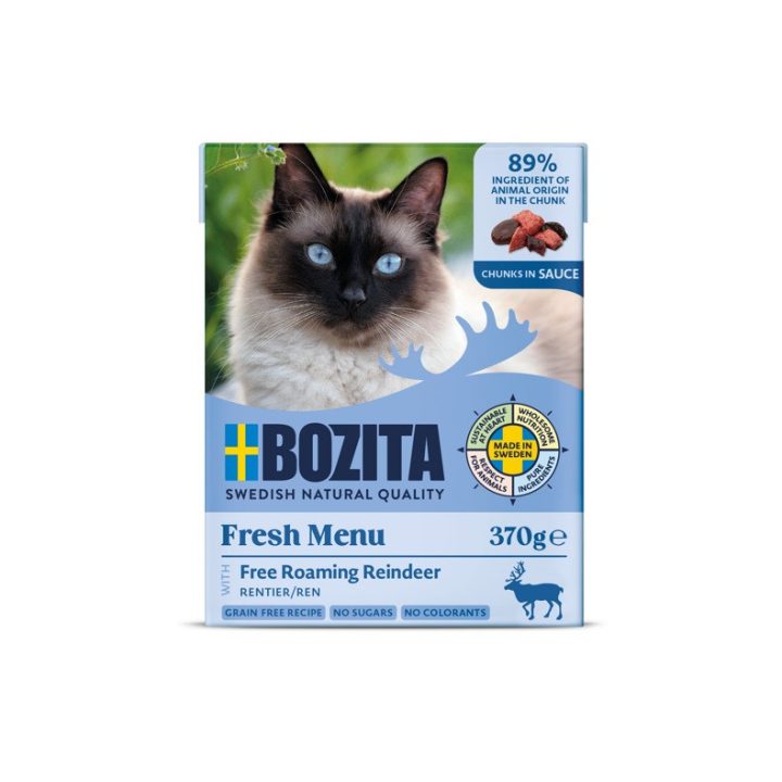 BOZITA Fresh Menu Reindeer in sauce - wet cat food - 370g