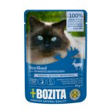 BOZITA Sterilised Meat chunks in sauce with reindeer – wet cat food – 85g