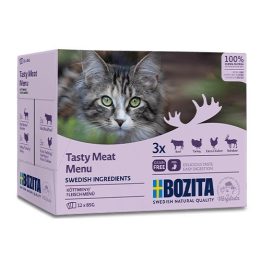 BOZITA Tasty meat menu box - wet cat food - 12 x 85g