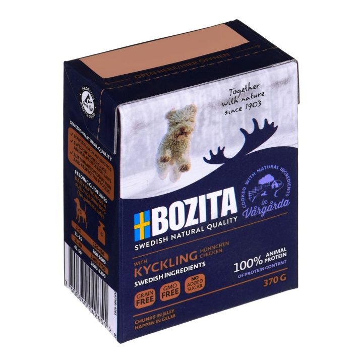 BOZITA Wet dog food Chunks in jelly Chicken 370 g