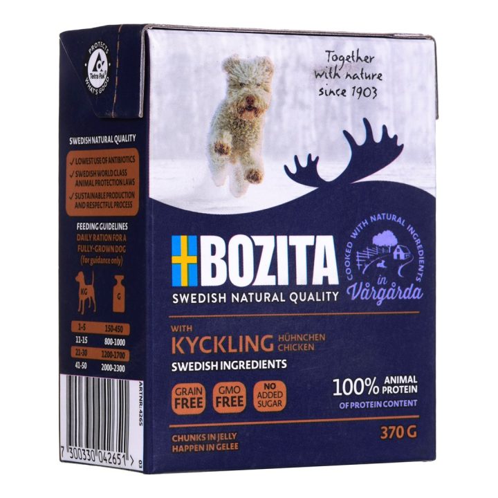 BOZITA Wet dog food Chunks in jelly Chicken 370 g