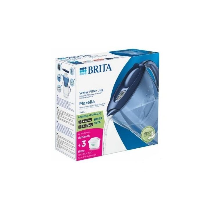 Brita Marella+3 Maxtra Pro PP filter jug (2.4 l blue)
