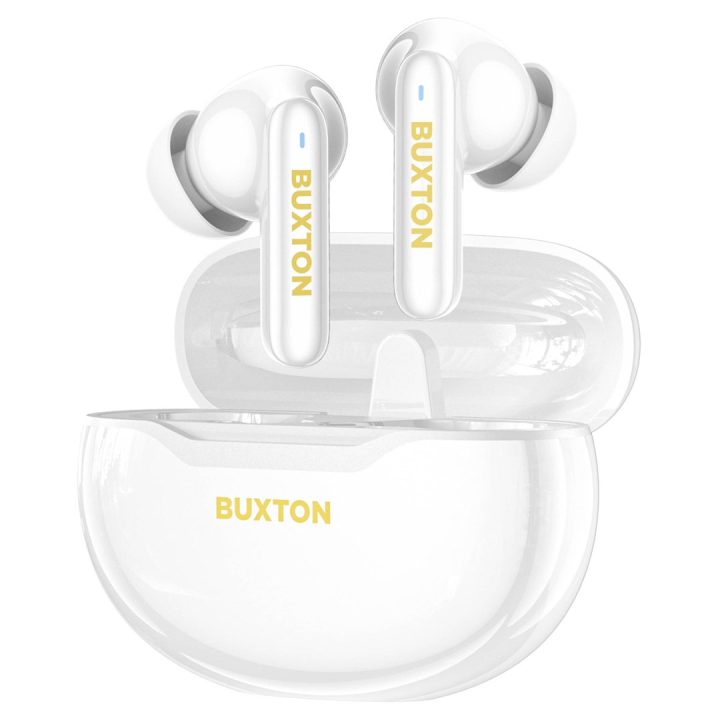 Buxton BTW 7200 White Tuya - In-ear wireless earphones with charging case white
