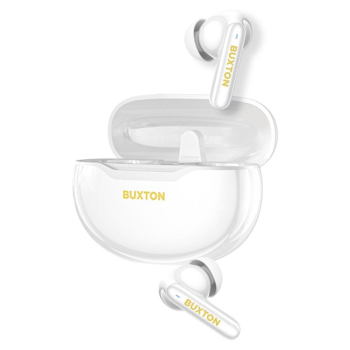 Buxton BTW 7200 White Tuya - In-ear wireless earphones with charging case white