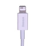 Baseus CALYS-A02 mobile phone cable White 1 m USB A Lightning