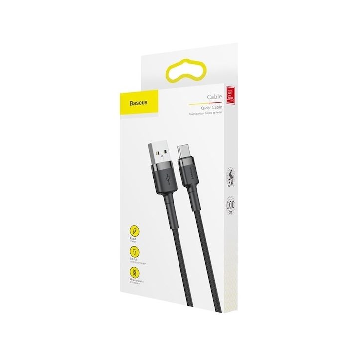 Baseus CATKLF-BG1 USB cable 1 m USB A USB C Black