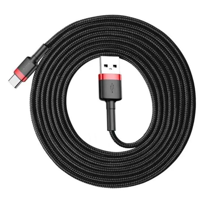 Baseus CATKLF-U91 USB cable USB 2.0 3 m USB A USB C Black Red
