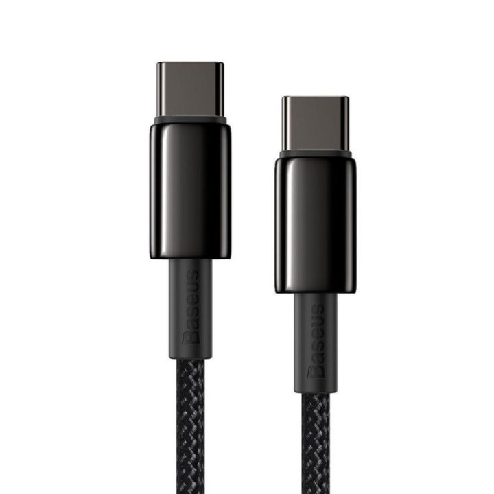 Baseus CATWJ-01 USB cable 1 m USB C 100 W Black