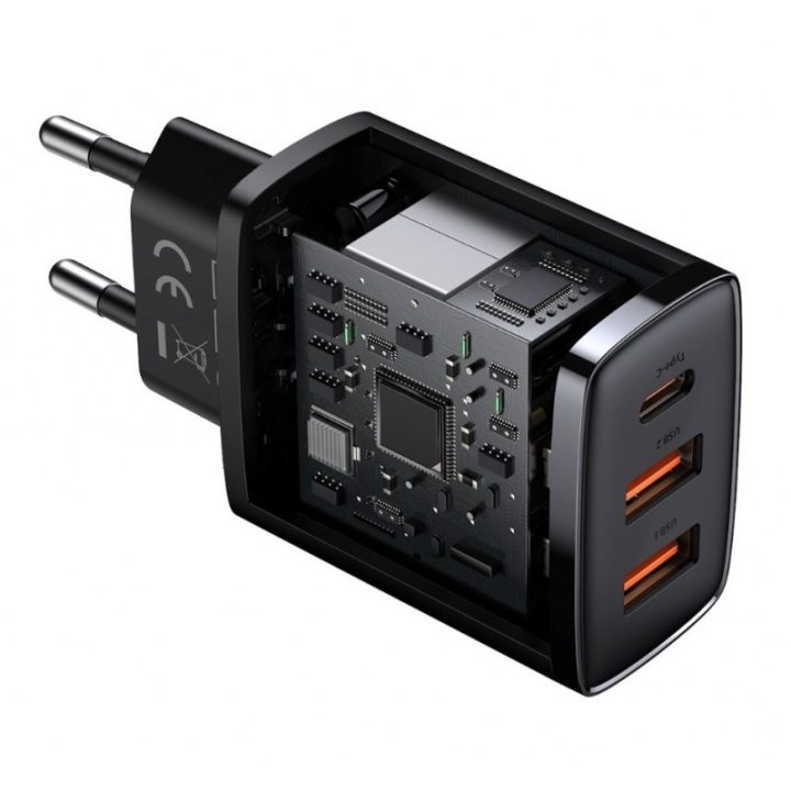Baseus CCXJ-E01 mobile device charger Smartphone Smartwatch Tablet Black AC Fast charging Indoor