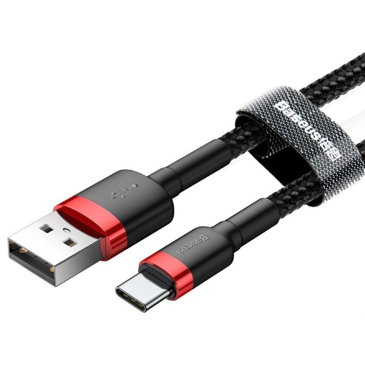 Baseus Cafule USB cable 2 m USB A USB C Black Red