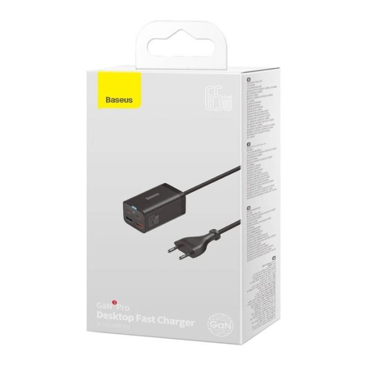 Baseus GaN3 Pro Mobile phone Tablet Black AC Indoor