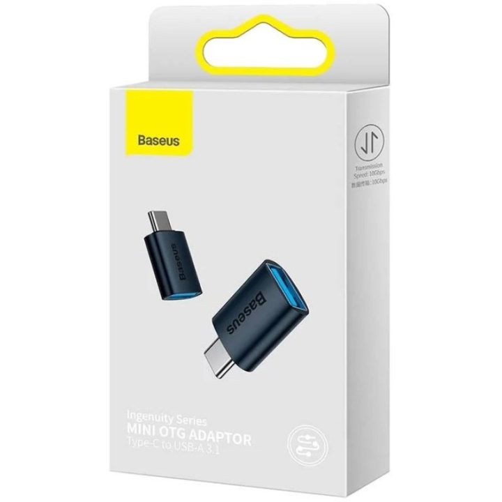 Baseus Ingenuity Series USB-C to USB-A 10Gb/s adapter black