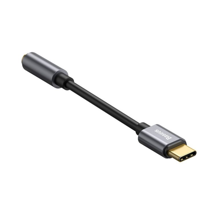 Baseus L54 mobile phone cable Black Grey USB C 3.5mm
