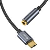 Baseus L54 mobile phone cable Black Grey USB C 3.5mm