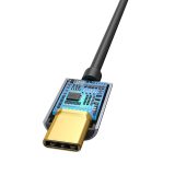Baseus L54 mobile phone cable Black Grey USB C 3.5mm