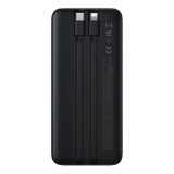 Baseus Lipow Powerbank with dual built-in cable and display 10000mAh 22.5W Black