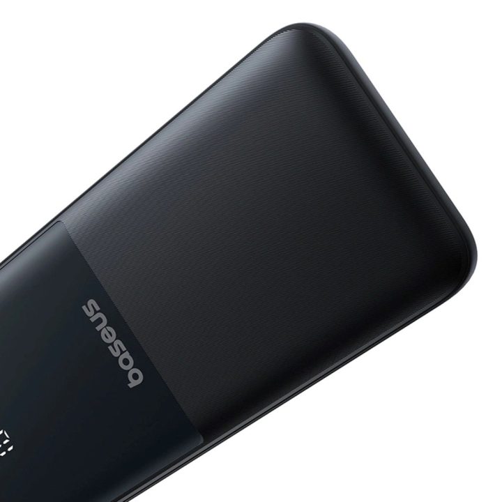 Baseus Lipow Powerbank with dual built-in cable and display 10000mAh 22.5W Black