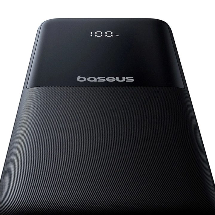 Baseus Lipow Powerbank with dual built-in cable and display 10000mAh 22.5W Black