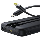 Baseus Lipow Powerbank with dual built-in cable and display 10000mAh 22.5W Black