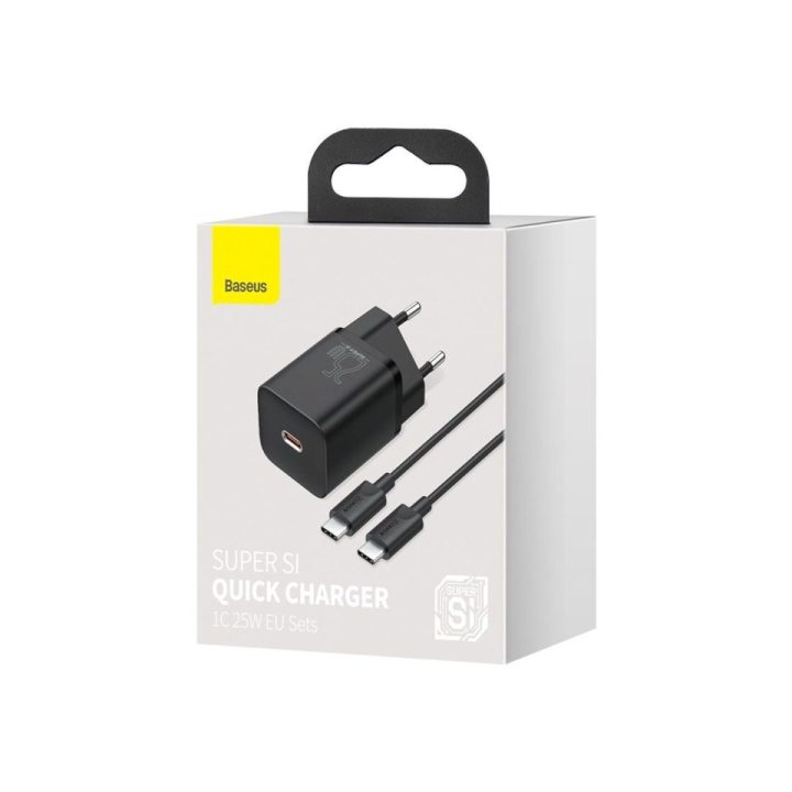 Baseus TZCCSUP-L01 mobile device charger Smartphone Black AC USB Fast charging Indoor