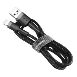Cable Lightning USB Baseus Cafule 1.5A 2m (gray and black)