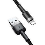 Cable Lightning USB Baseus Cafule 1.5A 2m (gray and black)