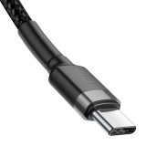 Cable USB-C PD Baseus Cafule PD 2.0 QC 3.0 60W 1m (black and gray)