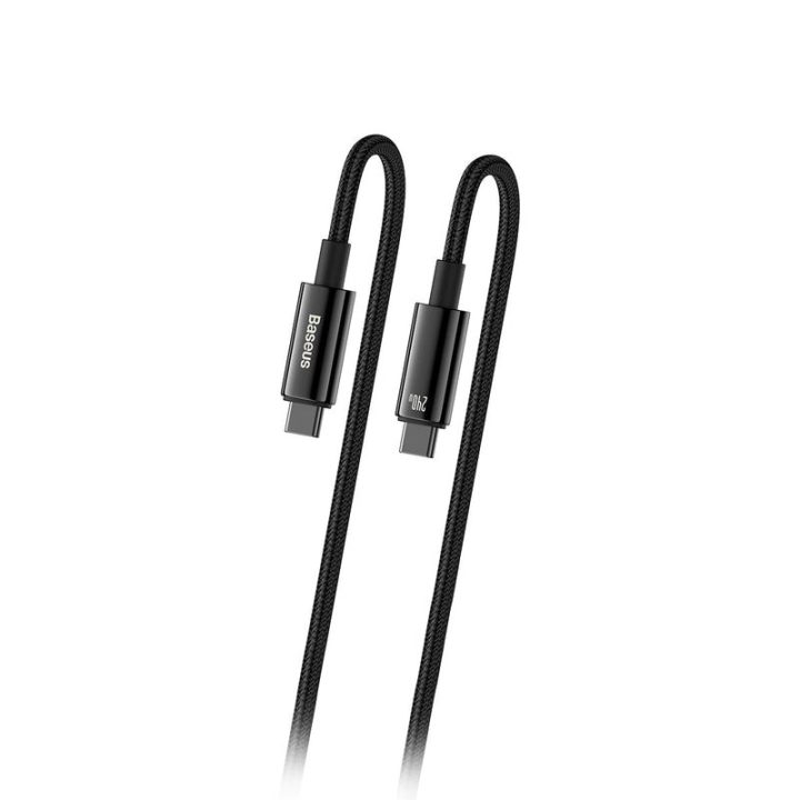 Kabel Baseus Tungsten Gold USB-C to USB-C 480 Mb/s 240 W 1 m Black