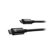 Kabel Baseus Tungsten Gold USB-C to USB-C 480 Mb/s 240 W 1 m Black