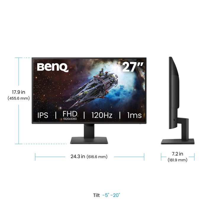 BenQ GW2790P 27 IPS 1920x1080 120Hz 1ms Eye-Care Widescreen Gaming Monitor