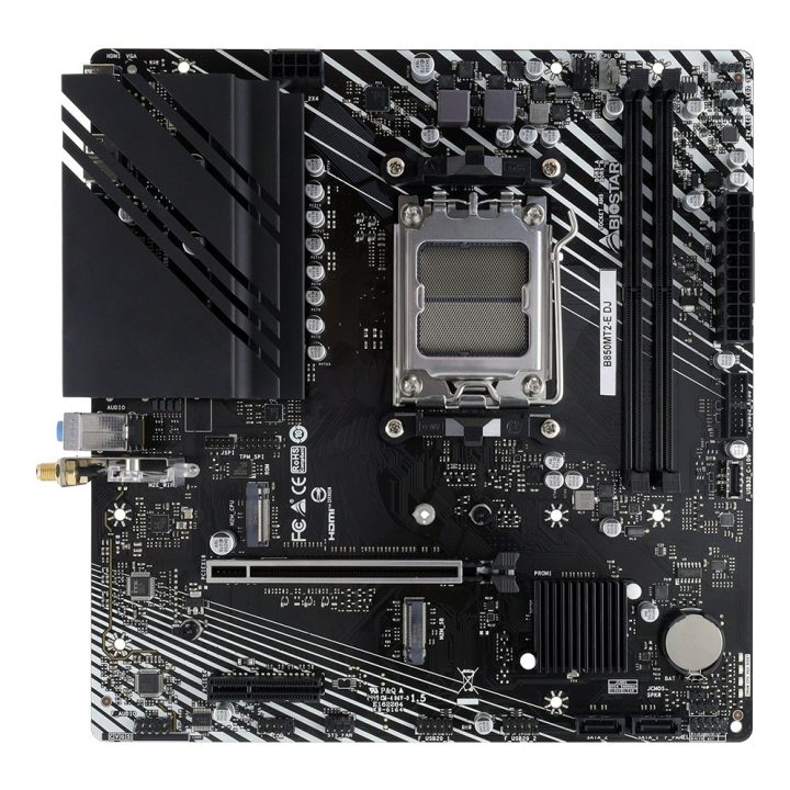 Biostar B850MT2-E DJ motherboard AMD B850 Socket AM5 micro ATX
