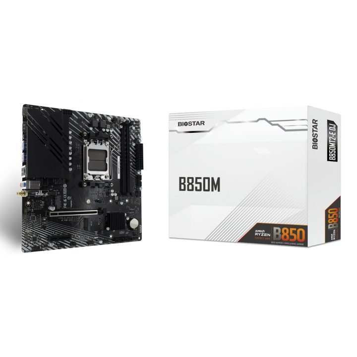 Biostar B850MT2-E DJ motherboard AMD B850 Socket AM5 micro ATX
