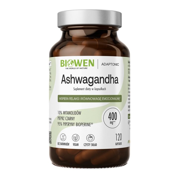 BIOWEN Ashwagandha – food supplement for humans – 120 capsules