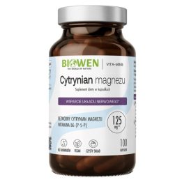 BIOWEN Magnesium Citrate – food supplement for humans – 100 capsules