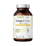 BIOWEN Omega 3 TG Family 720mg EPA 480mg DHA – food supplement for humans – 225 capsules