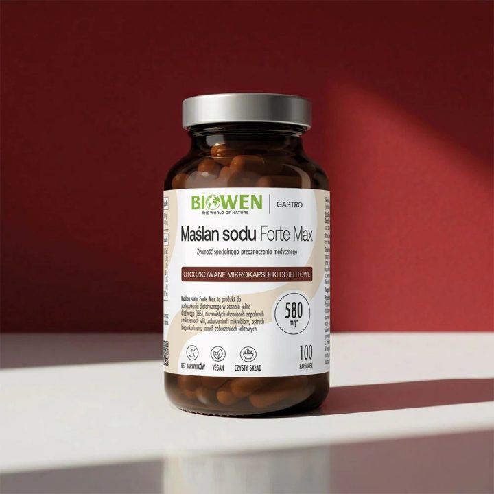 BIOWEN Sodium Butyrate 580 mg – food supplement for humans – 100 capsules