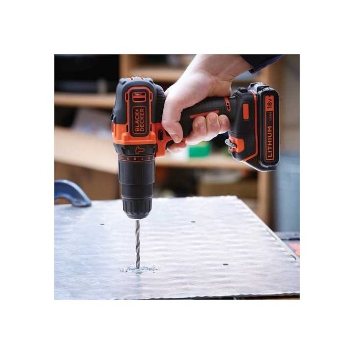 Black & Decker BDCHD18-QW drill Black Orange 1400 RPM
