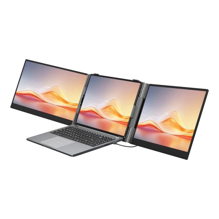 Blackview DCM6 Pro - 14 portable laptop screen extender with dual-monitor support and 2 USB-C ports