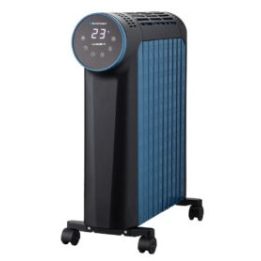 Blaupunkt HOR811 electric space heater Indoor Black Blue 2500 W Oil electric space heater