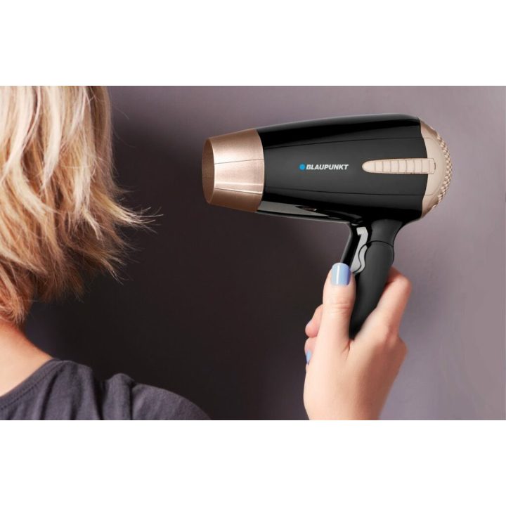 Blaupunkt Hairdryer HDD301BK 1200W black-gold